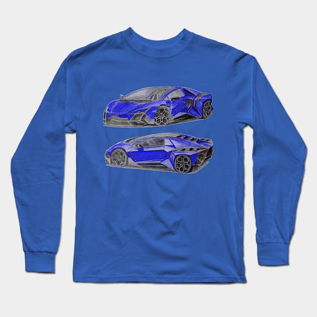 Lamborghini Long Sleeve T-Shirt by An.D.L.